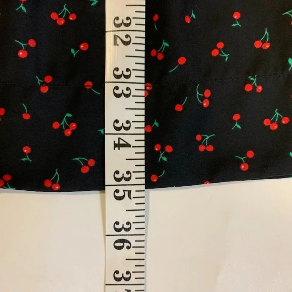 Ellison Women's Cherry Patterned V Neck Sheath Dress Size‎ M - Picture 13 of 13